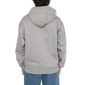 Hooded American Script Jacket Yosemite - Felpa con Cappuccio e Zip Uomo Grigia I033063.2LRXX  CARHARTT WIP 