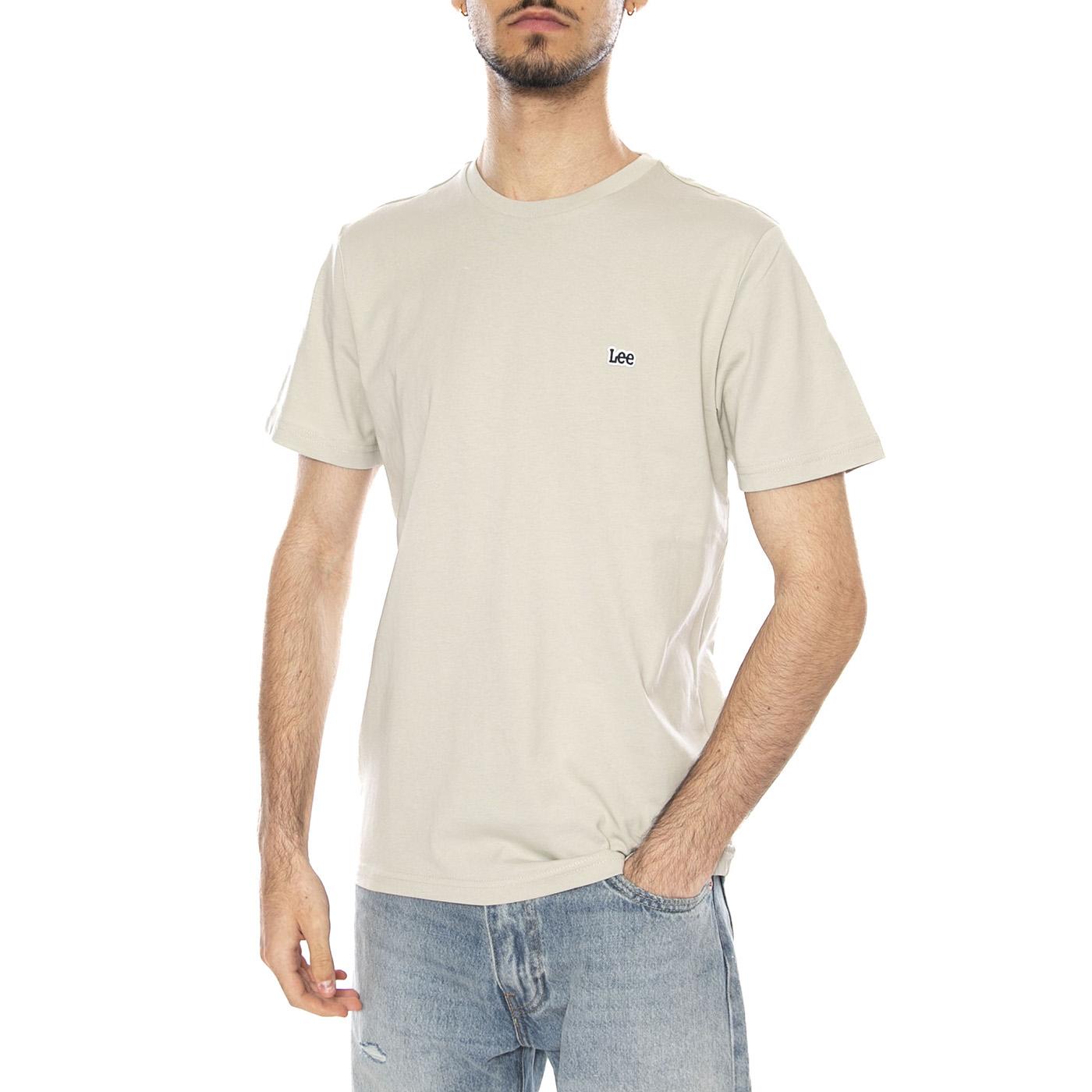 SS PATCH LOGO TEE COVE BEIGE - Maglietta Girocollo Uomo Beige 112376454 BGE LEE 