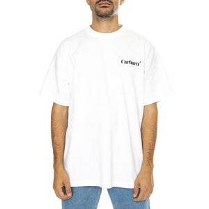 S/S Fold Duck T-Shirt White - Maglietta Girocollo Uomo Blu I033967.02XX  CARHARTT WIP 