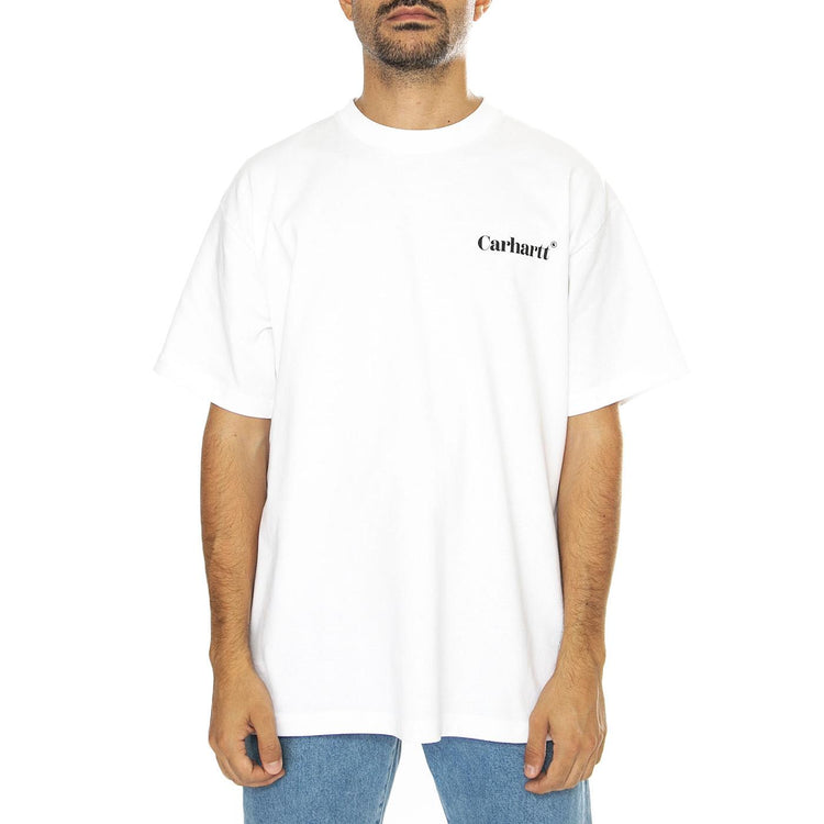 S/S Fold Duck T-Shirt White - Maglietta Girocollo Uomo Blu I033967.02XX  CARHARTT WIP 