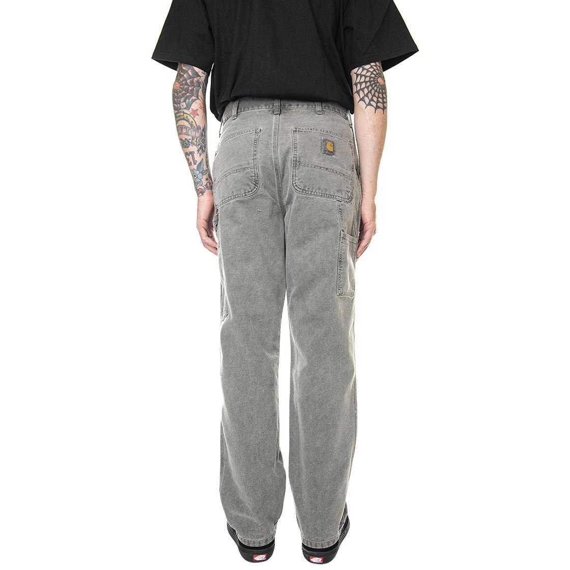 Single Knee Pant Black Faded - Pantaloni Denim Jeans Uomo Grigi I026463-89FH  CARHARTT WIP 