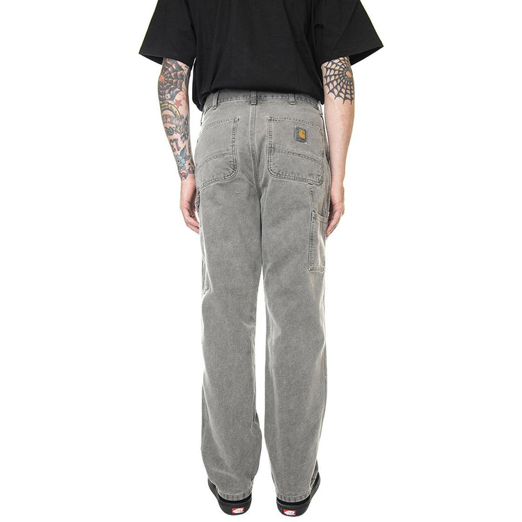 Single Knee Pant Black Faded - Pantaloni Denim Jeans Uomo Grigi I026463-89FH  CARHARTT WIP 