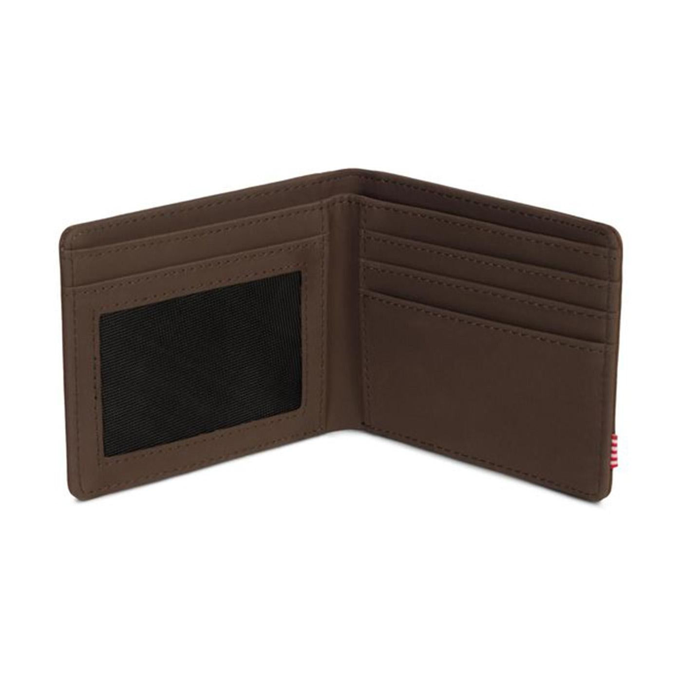 Hank Leather Rfid Nubuck Brown - Portafogli in Pelle Marrone 10368-02233-OS  HERSCHEL 