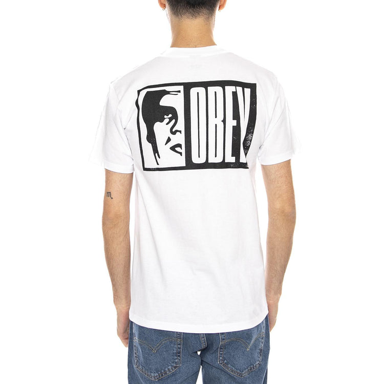 Obey Half Icon Tee -- Maglietta Girocollo Uomo Bianca 165264117 WHT OBEY 