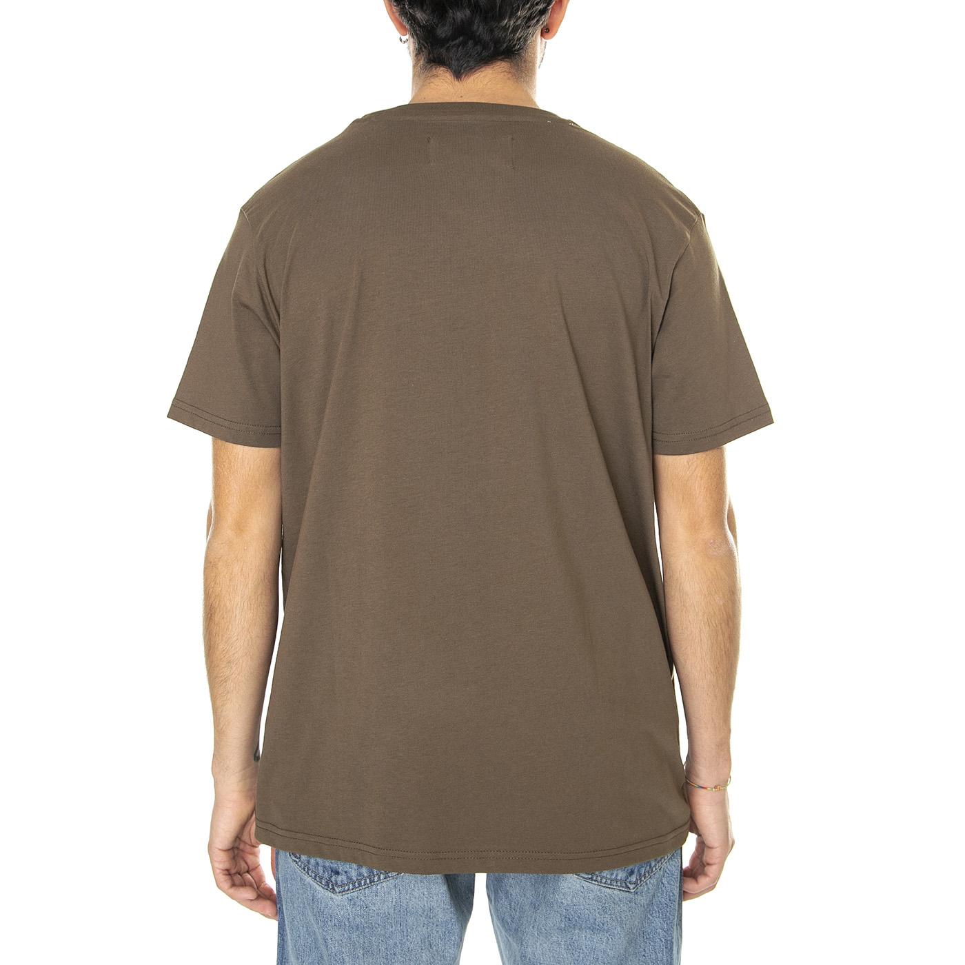 M' Organics EMB T Mud - Maglietta Girocollo Uomo Verde 118529-629  ALPHA INDUSTRIES 