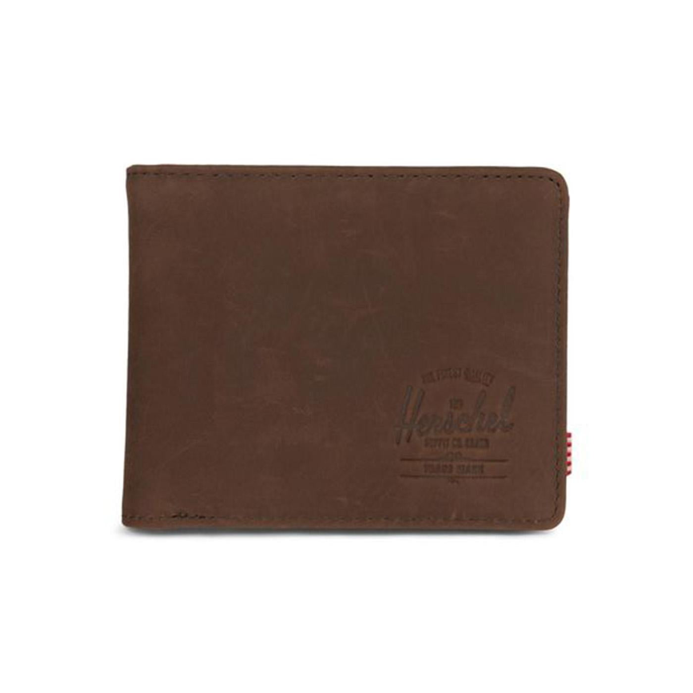 Hank Leather Rfid Nubuck Brown - Portafogli in Pelle Marrone 10368-02233-OS  HERSCHEL 
