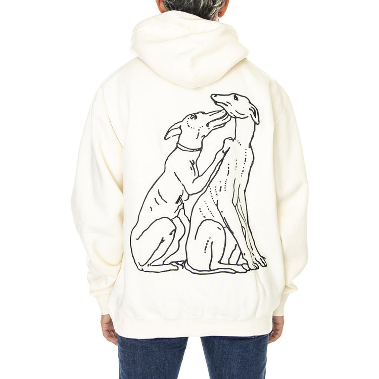 Obey Crude Hood Fleece Unbleached - Felpa con Cappuccio Uomo Beige 112470177-UBL  OBEY 