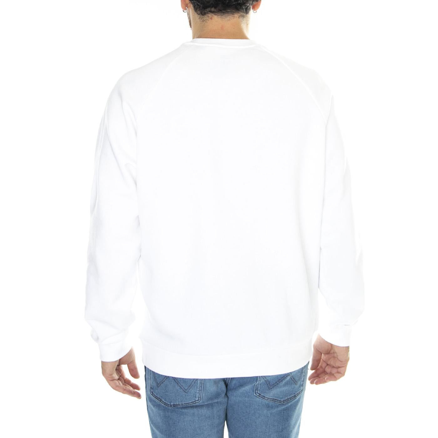 UA Rival Fleece Printed Crew Grey Sweat - Felpa Girocollo Uomo Bianca 77-1379755-100  UNDER ARMOUR 