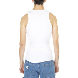 M' X-Fit Rib Tank White - Canotta Uomo Bianca 136561-09  ALPHA INDUSTRIES 