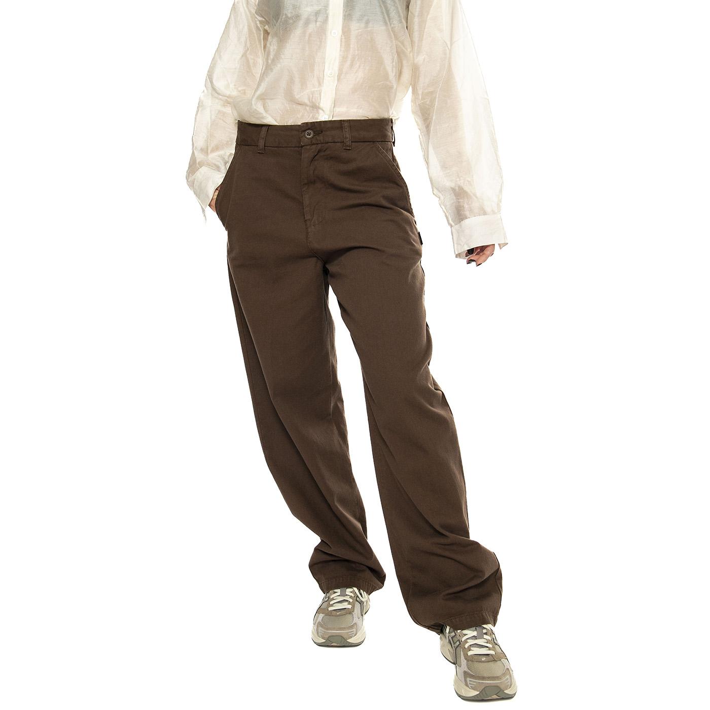 W' Brady Pant Liberica - Pantalone Donna Marrone I033770.2LSGT . CARHARTT WIP 