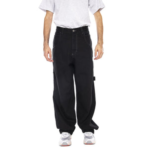Pant Baggy T. Denim Doppio Black Var Nero - Pantaloni Denim Jeans Uomo Neri RED-L-2BLK-00N . BLUESKIN 