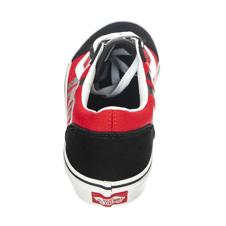 Old Skool Black / Red - Scarpe Stringate Profilo Basso Uomo Nere / Rosse VN0A4VHV7WL1  VANS 