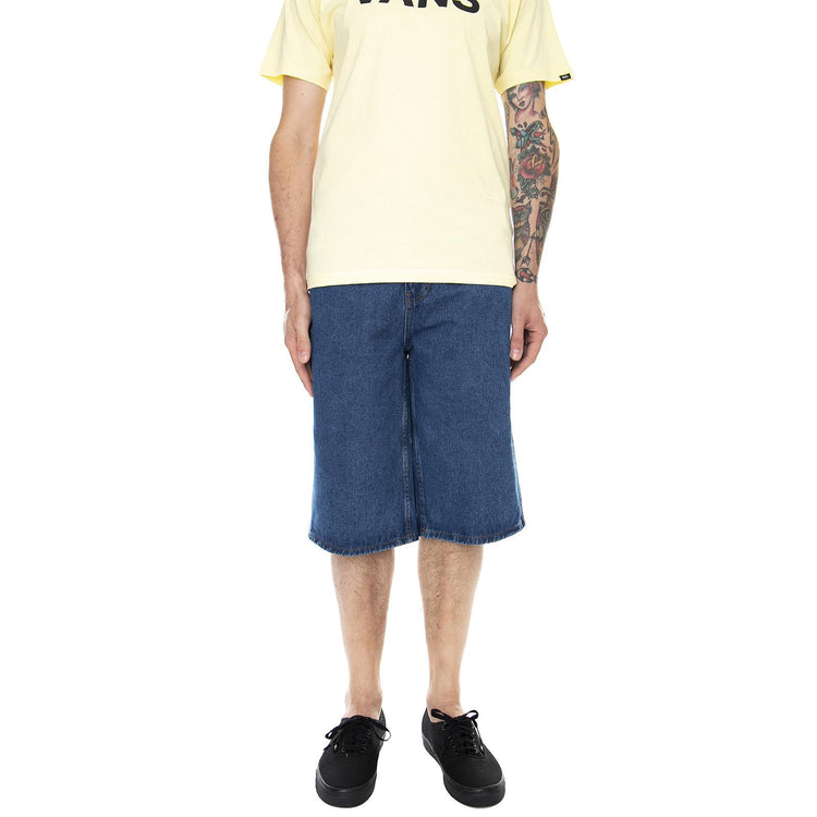 KK Denim Shorts - Blue - Bermuda Denim Jeans Uomo Blu KRCKKMQ12038 . KARL KANI 