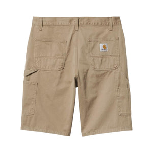 RUCK SINGLE KNEE SHORT LEATHER STONE WASHED - Bermuda Uomo Beige I024892-8Y06 . CARHARTT WIP 