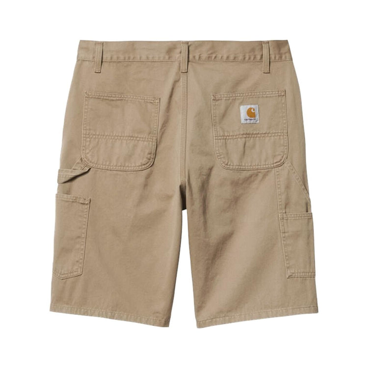 RUCK SINGLE KNEE SHORT LEATHER STONE WASHED - Bermuda Uomo Beige I024892-8Y06 . CARHARTT WIP 