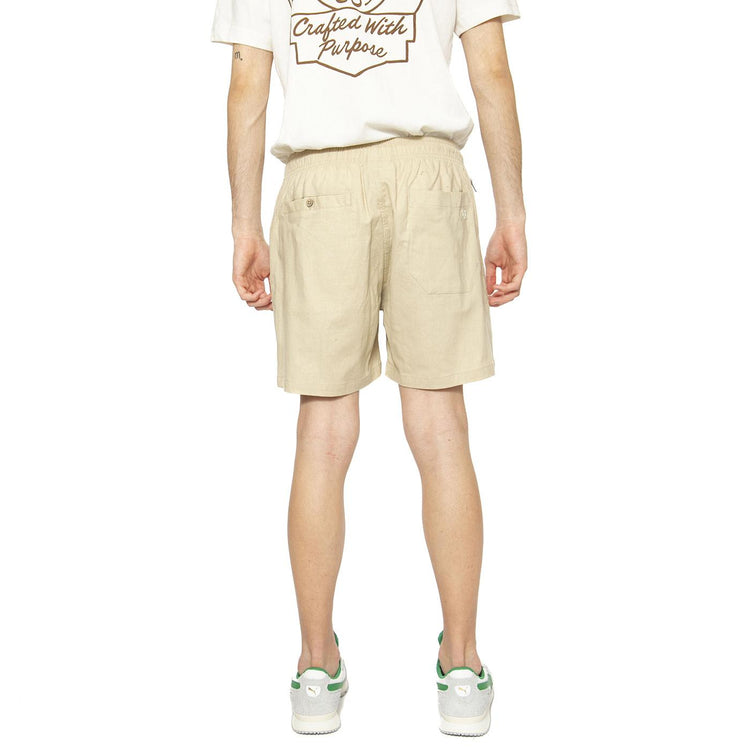 Beige Linen Shorts - Bermuda Uomo Beige 5002-02-5002-02  OAS 