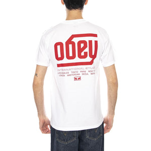 Obey Trademark Maglietta -- Maglietta Uomo Bianca 165264214 WHT OBEY 