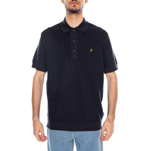 Thornley Knitted True Navy - Polo Uomo Blu Scuro F4GSG024 412 FARAH 
