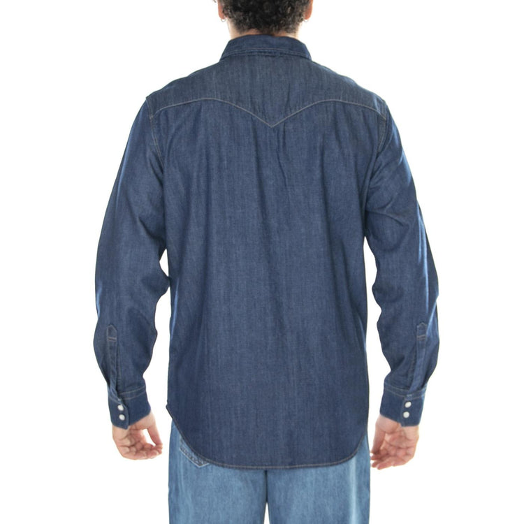 M' Barstow Western Standard Red Cast Rinse Marbled TH 2H 19 Shirt - Camicia Uomo Denim Jeans Blu 85744-0000  LEVIS 