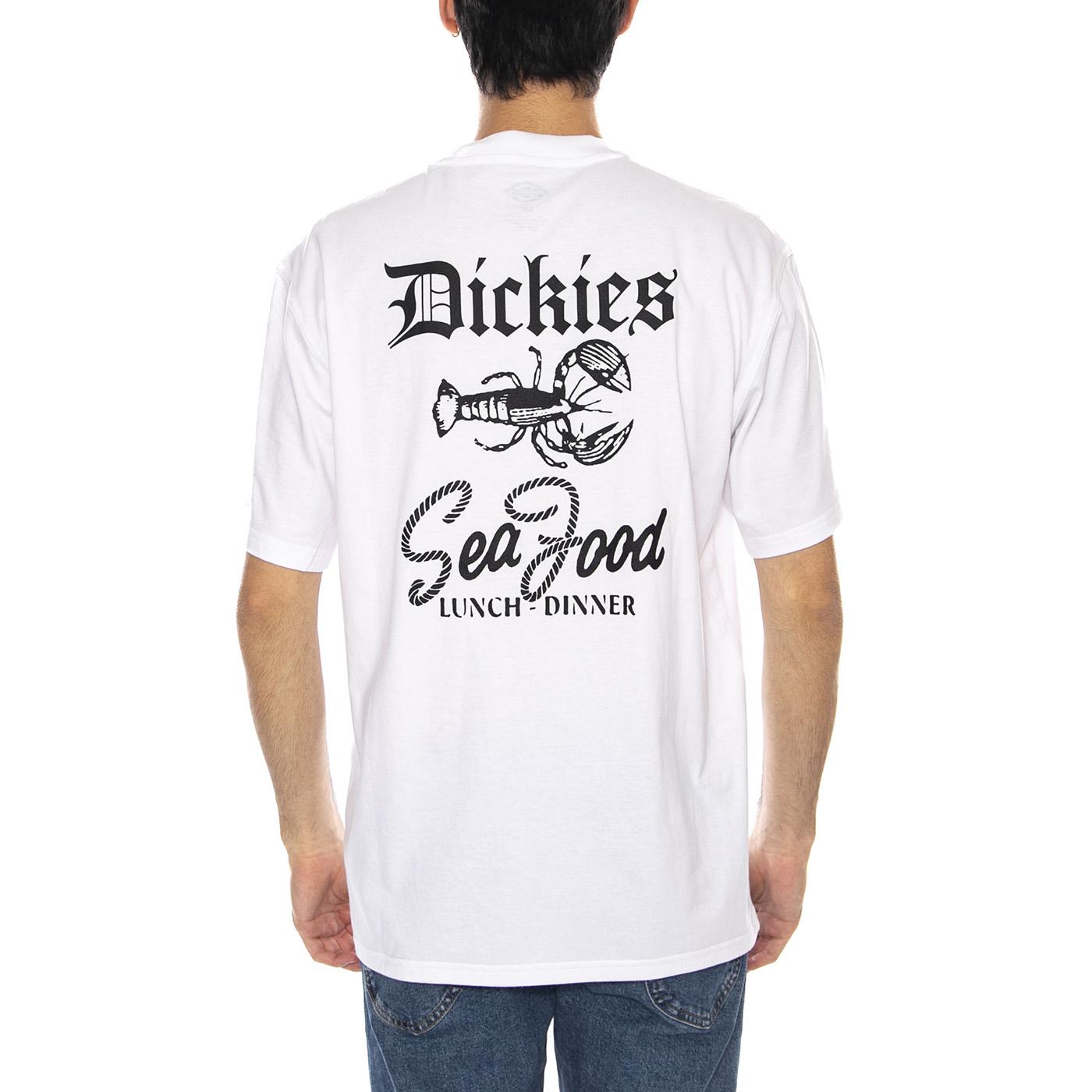 Dickies Diner Tee White - Maglietta Girocollo Uomo Bianca DK0A87QX0WH1  DICKIES 