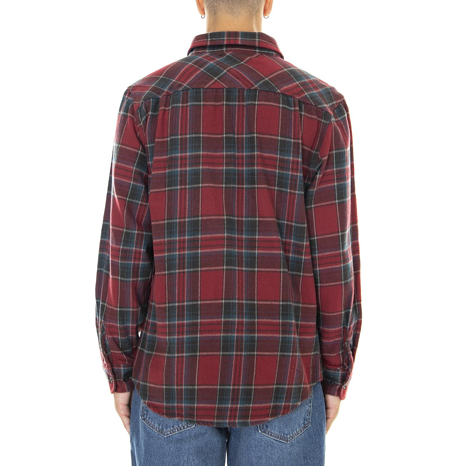 Bowery - Camicia Uomo Tartan Burgundy / Multi 01213-BRGDY . BRIXTON 