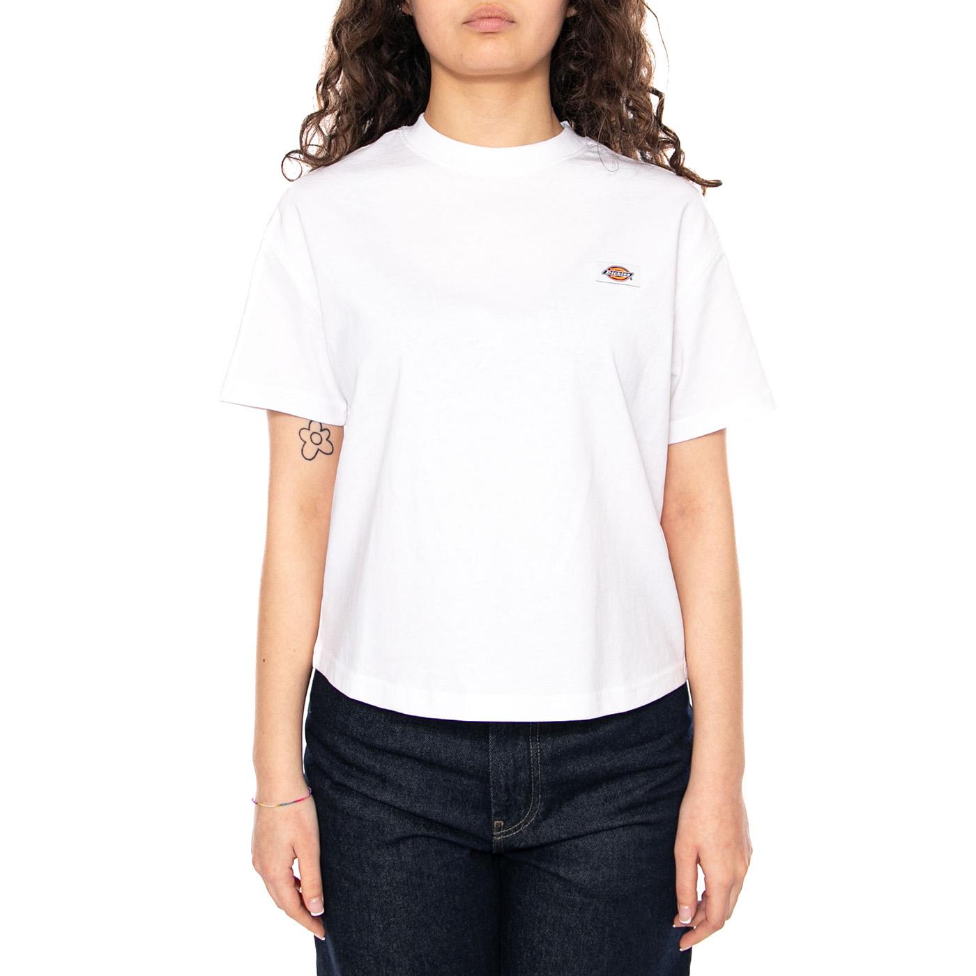 OAKPORT BOXY SS TEE - Maglietta Girocollo Donna Bianca DK0A4Y8L WHX1 DICKIES 