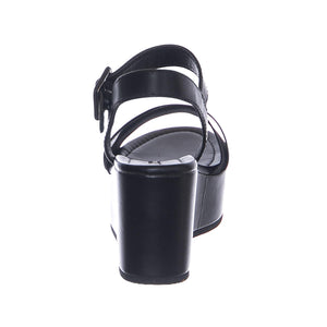 Joni Sandals - Black - Sandali con Zeppa Donna Neri WSSJONI-BLK  WINDSOR SMITH 