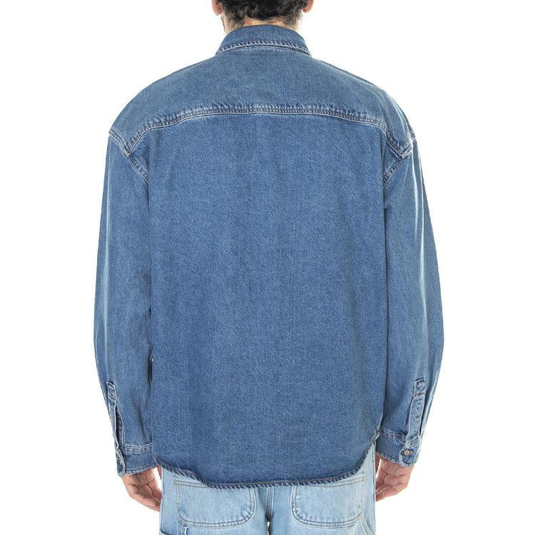 Houston Shirt Classic Blue - Camicia Denim Jeans Uomo Blu DK0A4YF5CLB1  DICKIES 
