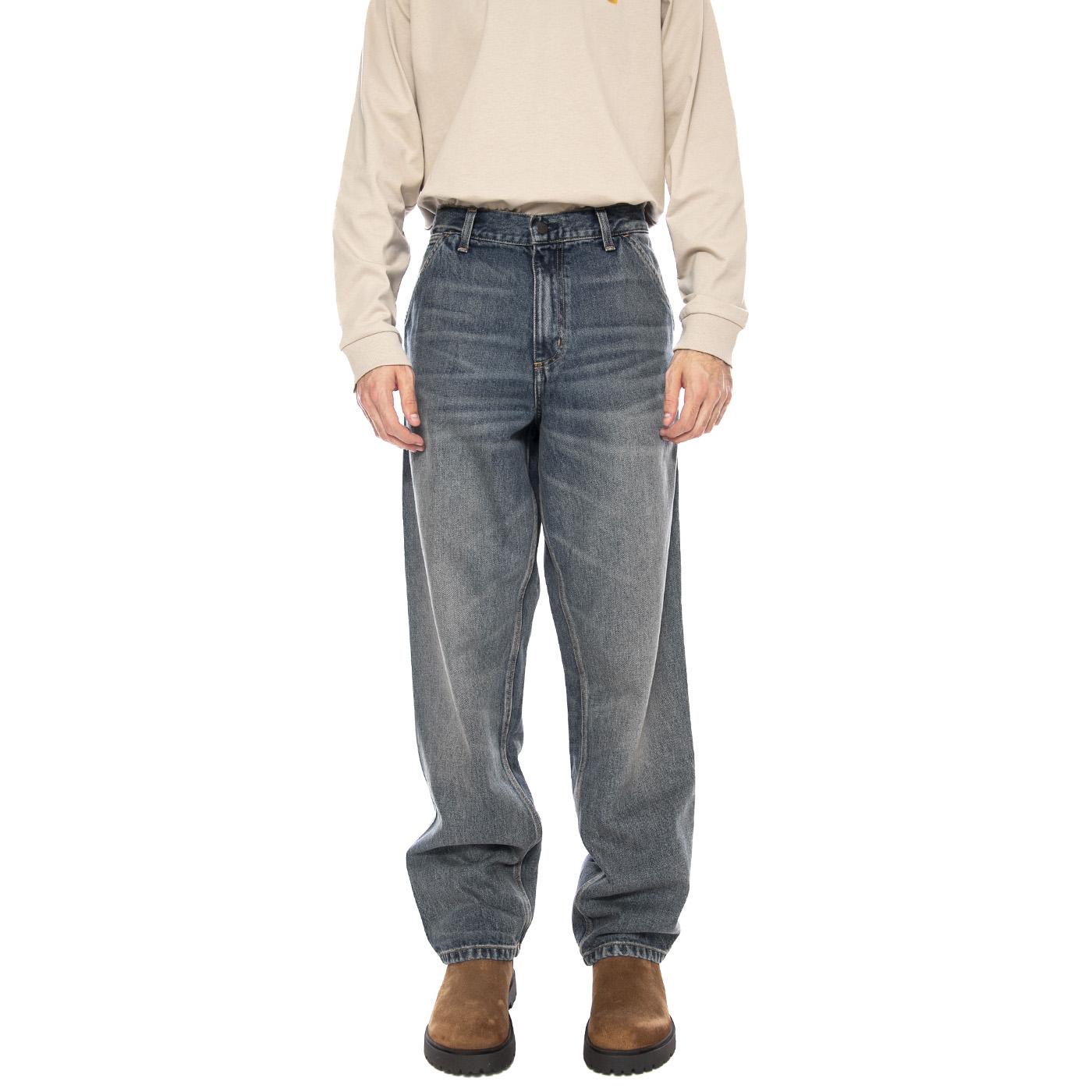 Single Knee Pant Blue - Pantaloni Denim Jeans Uomo Blu I032024.014Q  CARHARTT WIP 