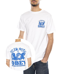 Obey Head Jazz 2 Maglietta -- Maglietta Uomo Bianca 165264222 WHT OBEY 