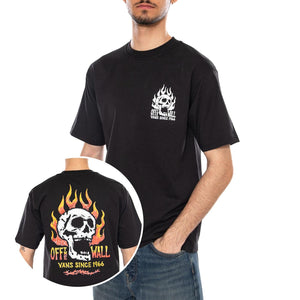OFF THE WALL FEVER SS - Maglietta Girocollo Uomo Nera VN000VW0 BLK1 VANS 