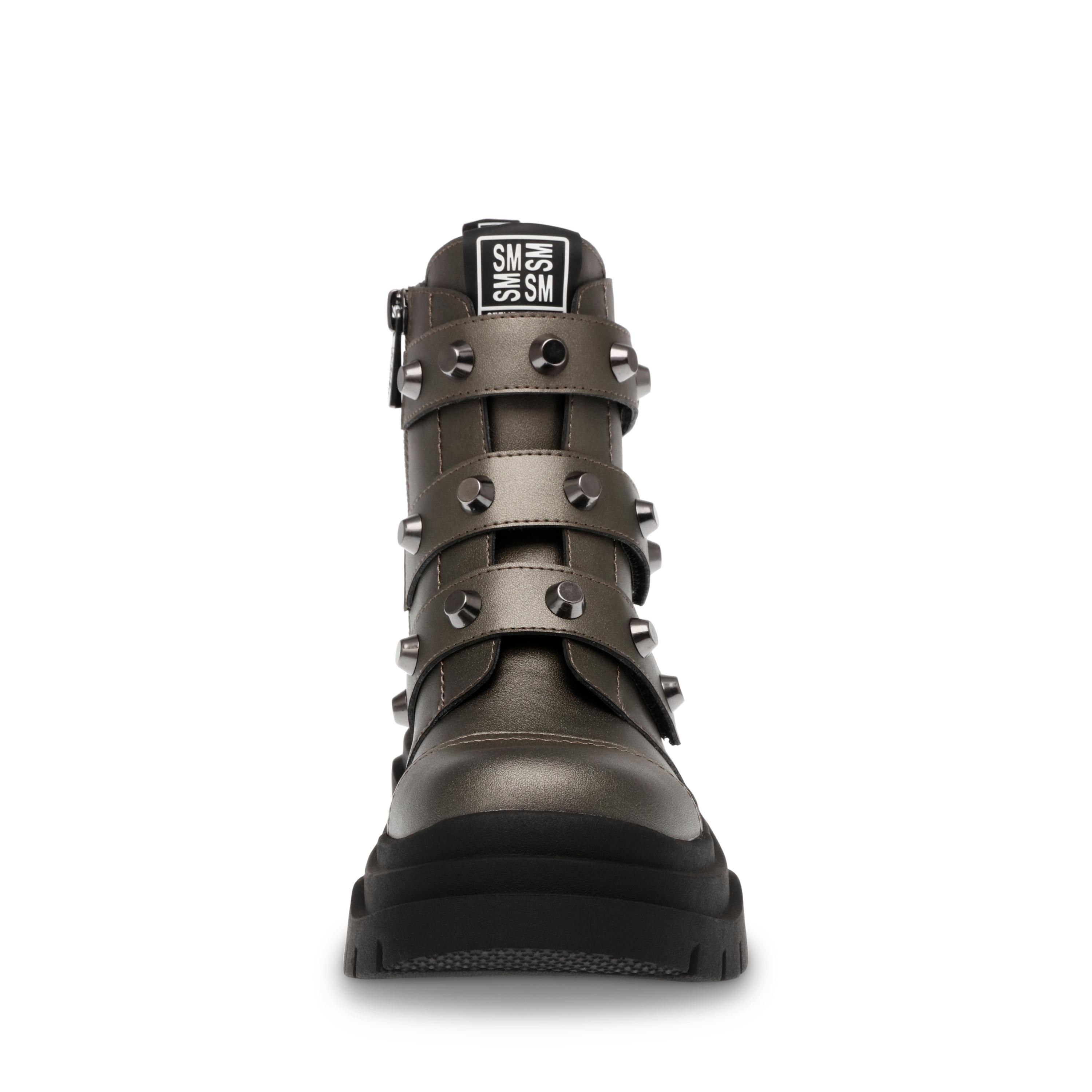 High-Level Pewter Leather - Stivali Donna Grigi SMSHIGH-LEVEL-617  STEVE MADDEN 