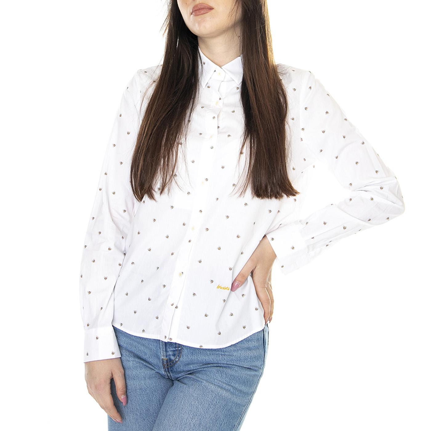 W' Honey Bee Shirt White - Camicia Donna Bianca 16420WC  BRAVA FABRICS 
