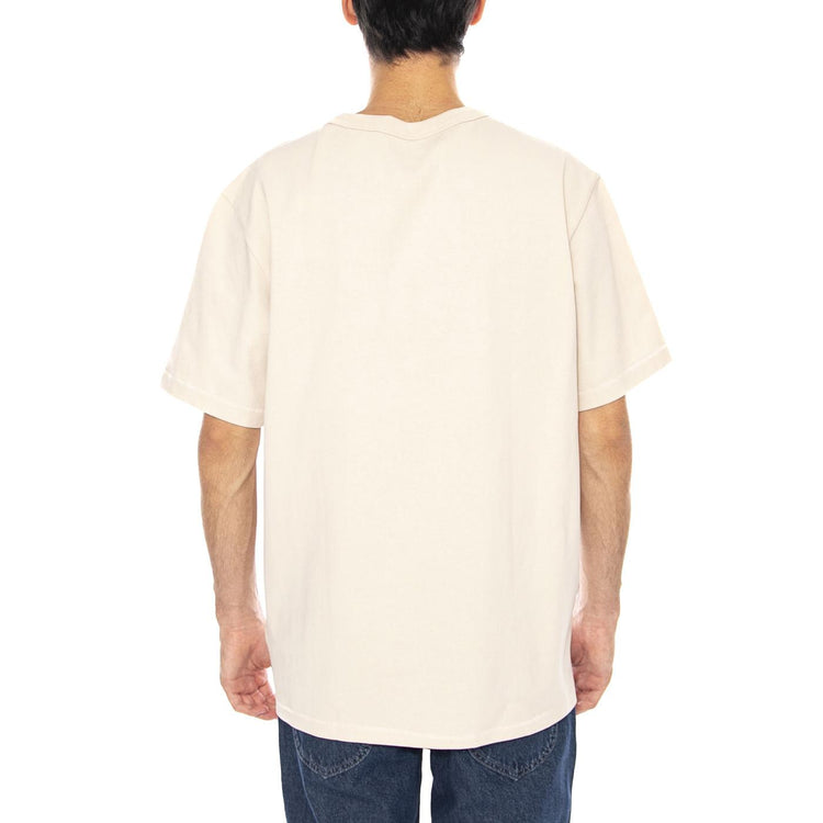 SS Solid Tee Vintage White - Maglietta Girocollo Uomo Bianca 112357430 WHT WRANGLER 