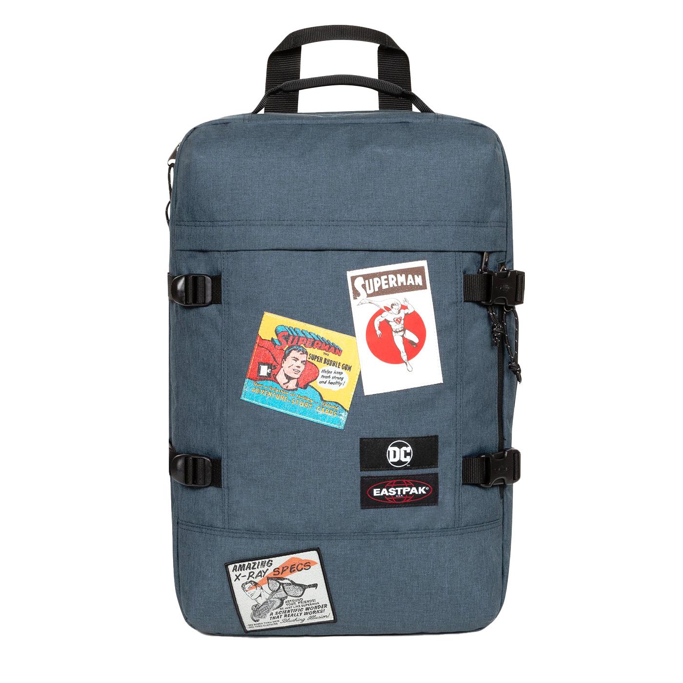 Borsa Travlepack Superman Patch Blu - Borsa da Viaggio Verde EK0A5BBR5V21  EASTPAK 