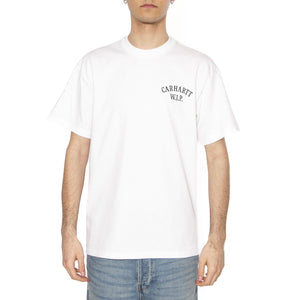 S/S Cabinetry T-Shirt White / Black - Maglietta Girocollo Uomo Bianca I034779.00AXX  CARHARTT WIP 