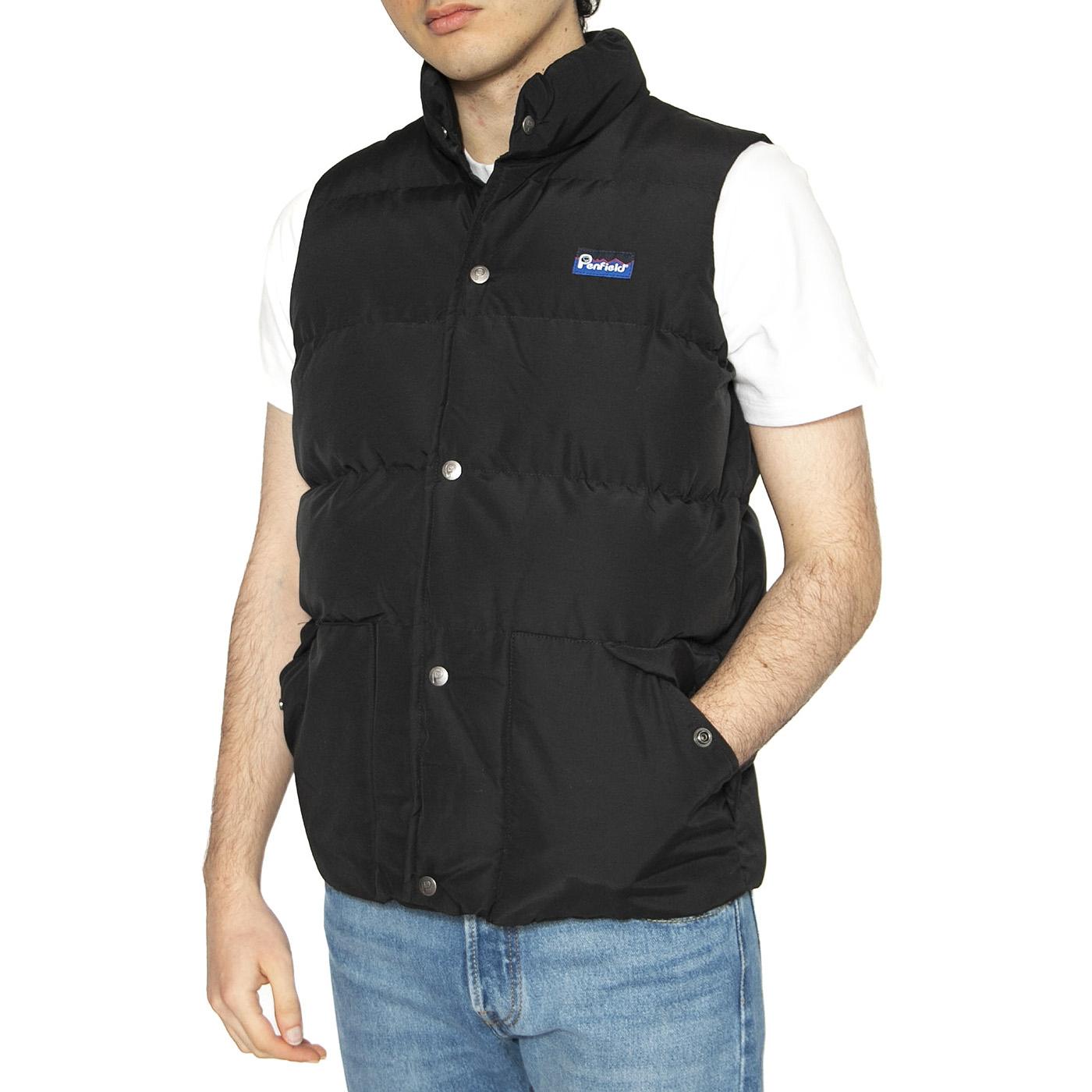 Outback Vest Black - Giacca Smanicata Uomo Nera PFD0582-023  PENFIELD 