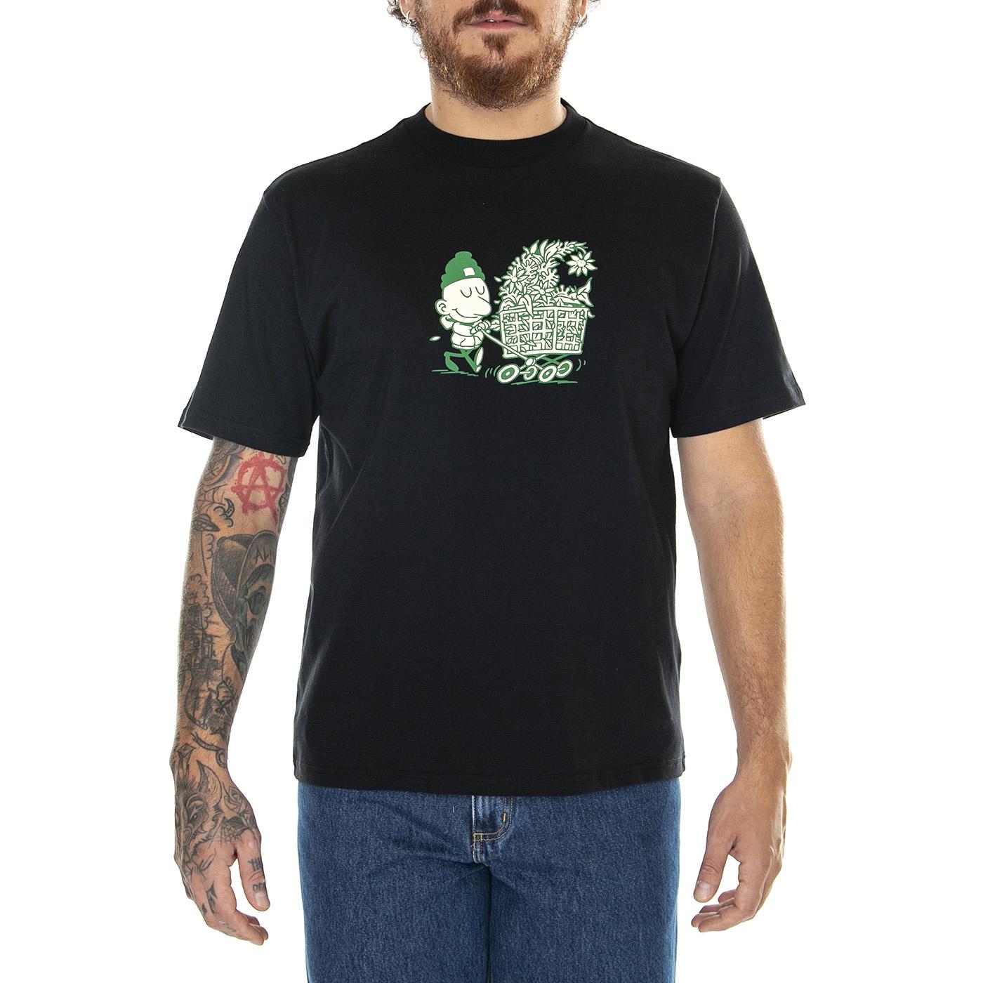 S/S Shopper T-Shirt Black - Maglietta Girocollo Uomo Bianca I032391.89XX  CARHARTT WIP 