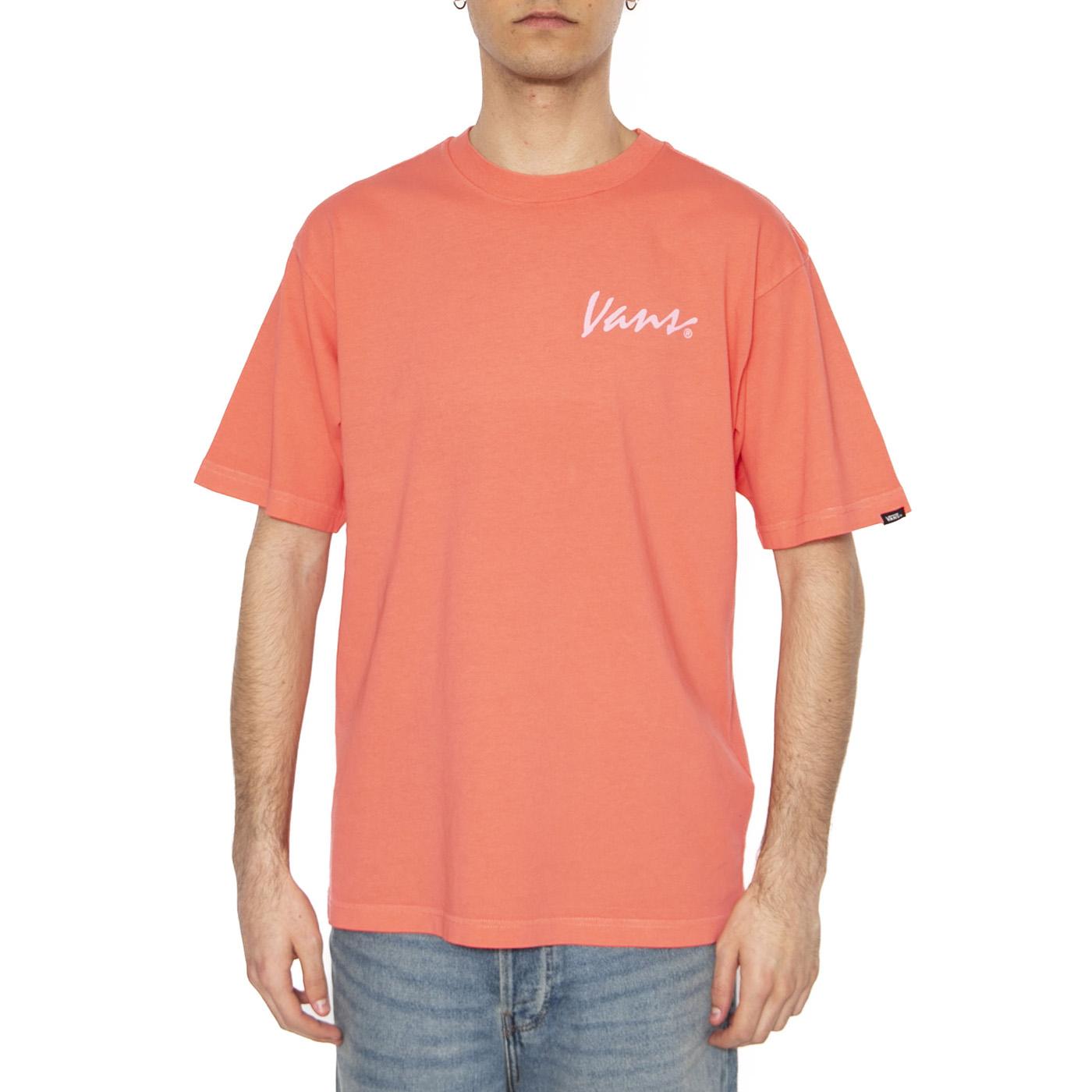 66 Baked In Loose SS Porcelain Rose - Maglietta Girocollo Uomo Rosa VN000NTSD6Z1  VANS 