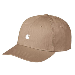 Madison Logo Cap Leather / White - Cappellino con Visiera Marrone I023750.1Q5XX  CARHARTT WIP 