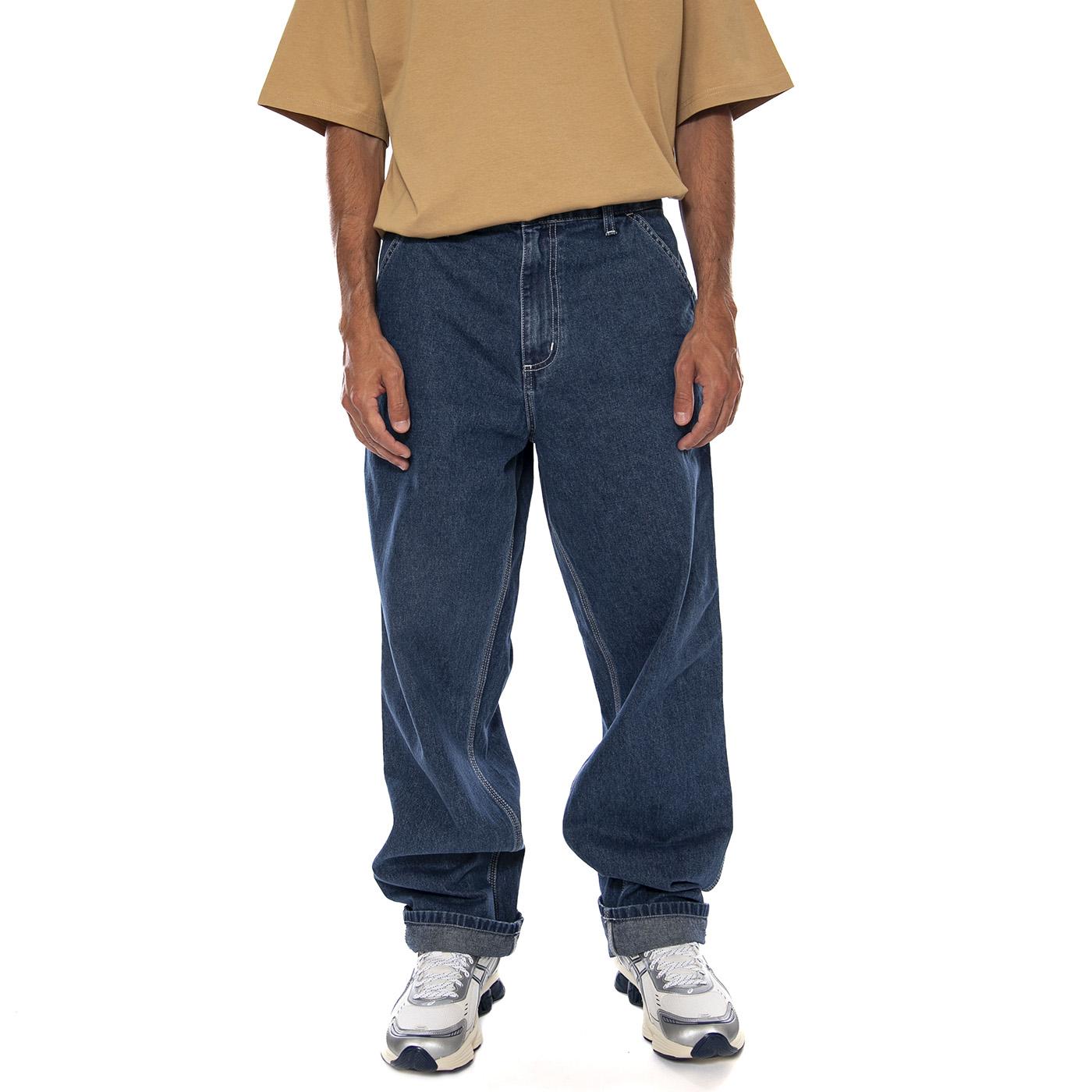 SIMPLE PANT BLUE - Pantaloni Denim Jeans Uomo Blu I022947 0106 CARHARTT WIP 