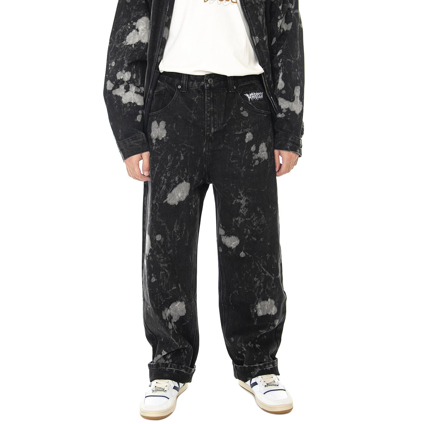 Casper Pant Exit Bleach Black / Grey - Pantaloni Denim Jeans Uomo Neri / Multi 265742_1  WASTED PARIS 