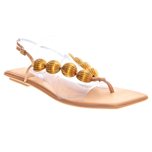 YUCATAN BEIGE SATIN GOLD - Sandalo Donna Beige JCSJC-1119-3-8-BEISA . JEFFREY CAMPBELL 