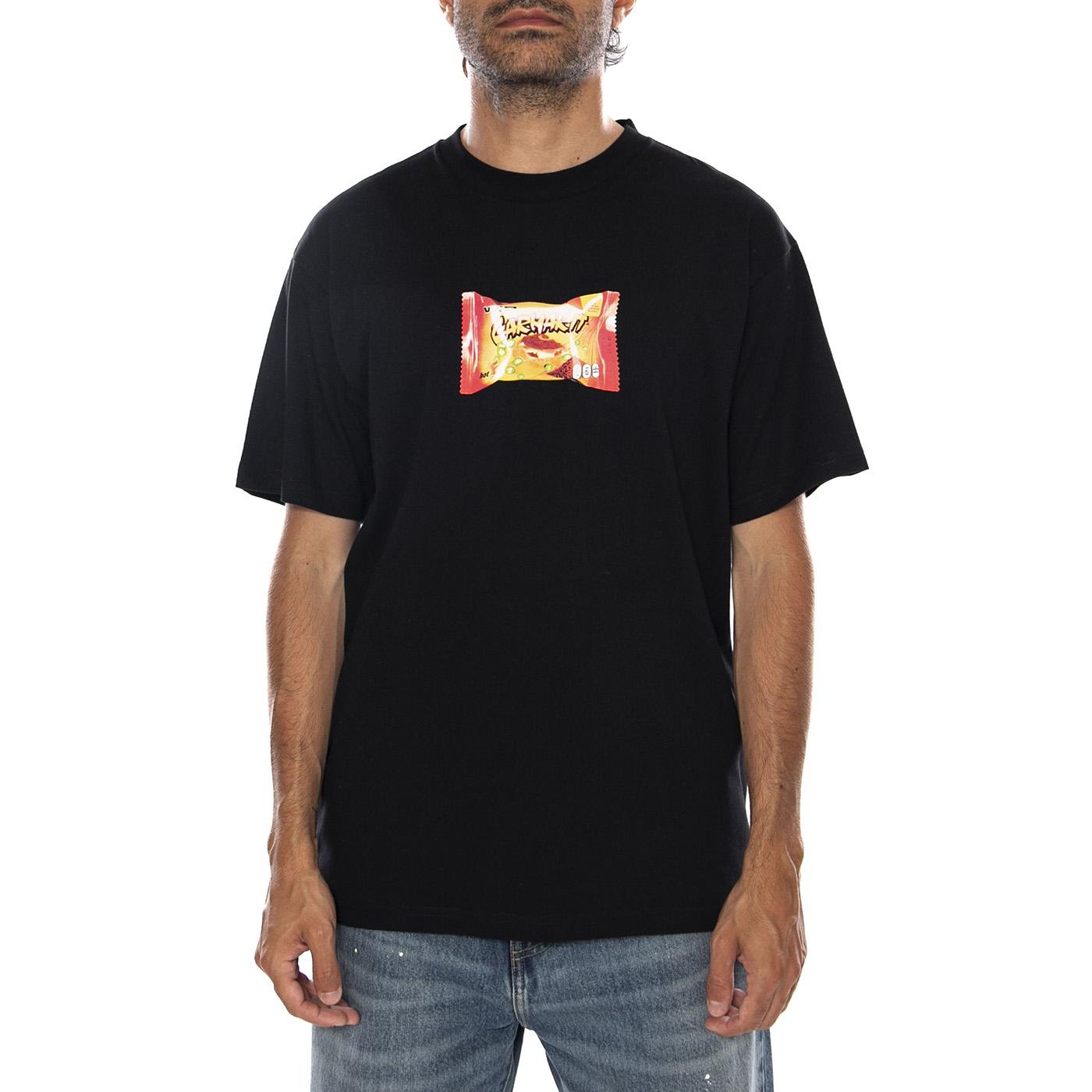 S/S ROAD SIDE SNACK T-SHIRT BLACK - Maglietta Girocollo Uomo Nera I036880 89XX CARHARTT WIP 