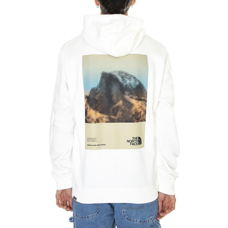 M' D2 Graphic Hoodie - EU Gardenia White - Felpa con Cappuccio Uomo Bianca NF0A83FON3N1  THE NORTH FACE 