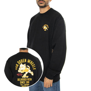 Bark GFX Loose Crew Black - Felpa Girocollo Uomo Nera VN000KU4BLK1  VANS 