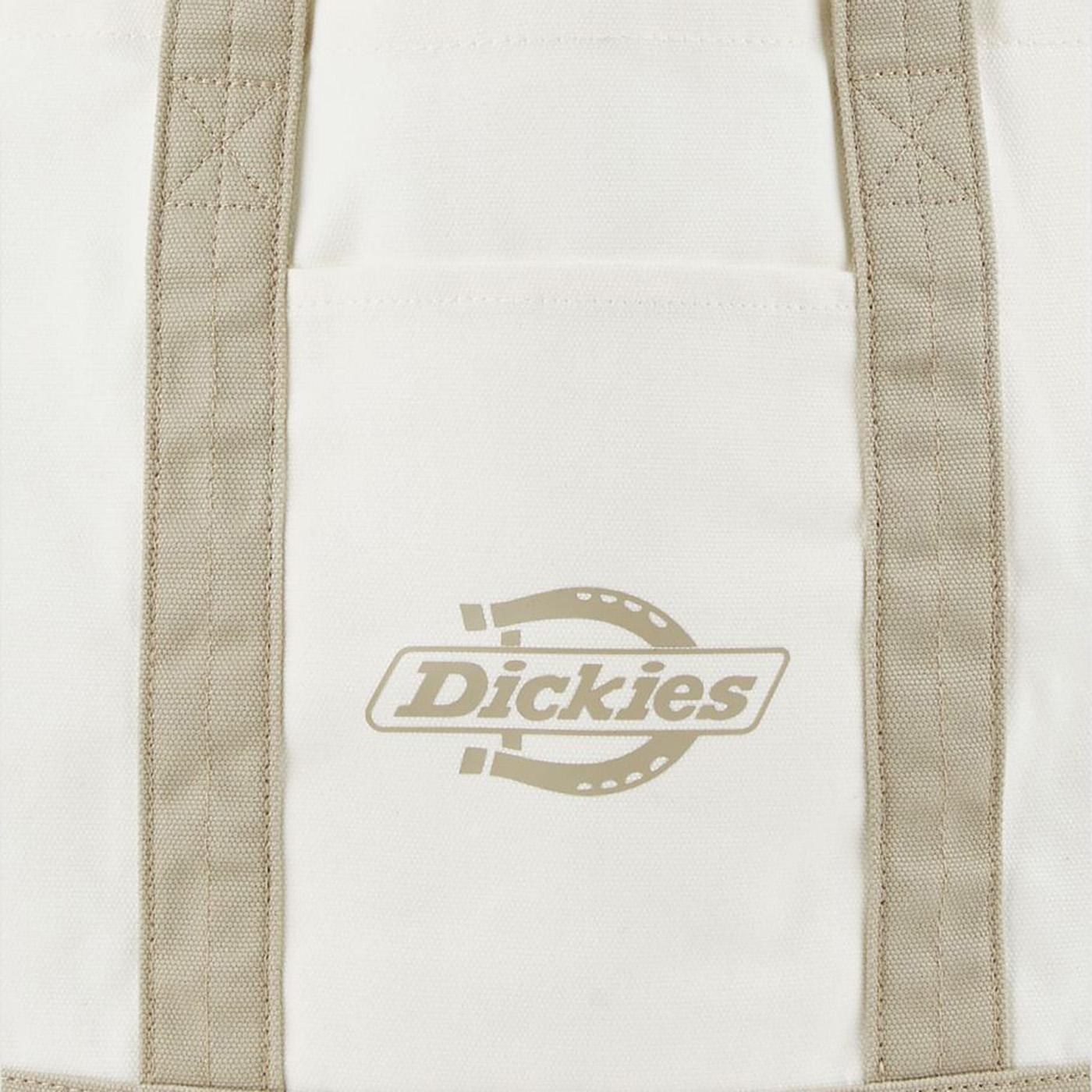 Logo Canvas Tote Egret - Borsa Shopping Bag Bianca DK0A4Z6FC481  DICKIES 