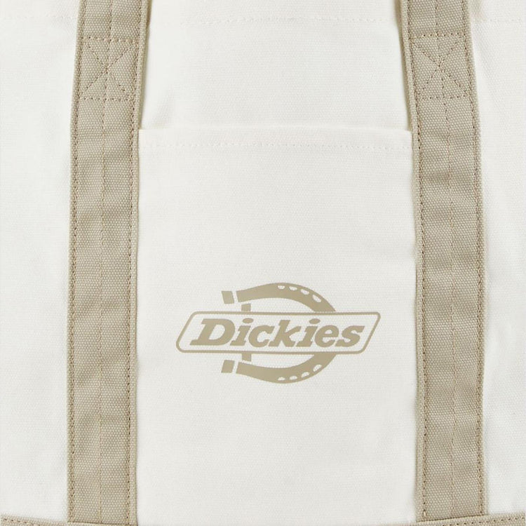 Logo Canvas Tote Egret - Borsa Shopping Bag Bianca DK0A4Z6FC481  DICKIES 