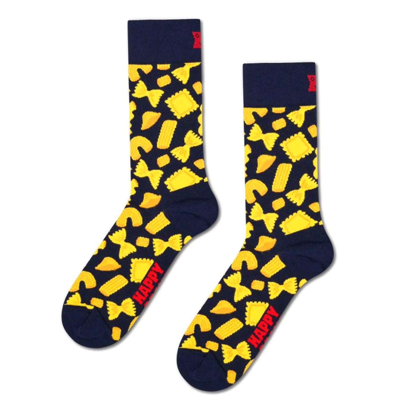 Pasta Sock Black - Calzini Neri P004489 BLK HAPPY SOCKS 