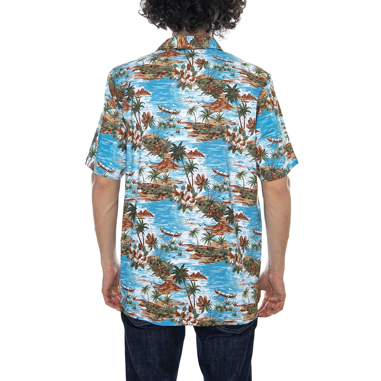 Blossvale Ocean - Multicolor - Camicia Maniche Corte Uomo 05 200344-OC . DICKIES 